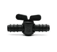 DOJA Industrial | Tuyau Vanne d'Irrigation 16mm | Pack 25 | Raccord tuyau | Valve pour Systeme Arrosage Goutte a Goutte | Robinet goutte a goutte | Matériel d'Arrosage pour Jardin et l'agriculture