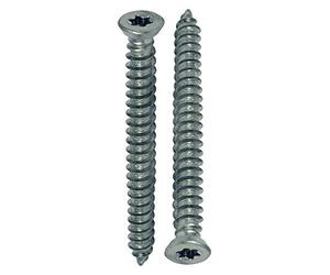 DOJA INDUSTRIAL | Vis à Beton | Tete Étoile TX30 | Diamètre de Filetage: 7,5mm | Longueur: 72mm | Pack 25 Acier Zingué | Vis Beton Sans Cheville pour Garde Corps Fenetre, Garde Corps Terrasse...