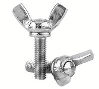 DOJA Industrial | Vis a Papillon M6 x 20 mm | PACK 50 | Vis Papillon à Oreille en Acier de haute qualité | Vis à ailes pour réparation automobiles et motos, bricolage, fixations de construction, etc.