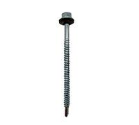 DOJA Industrial | VIS AUTOFOREUSE METAL | PACK 50 | 6,3 x 75mm | Vis Autoperforante Acier à Tete Hexagonale avec Rondelle Etancheite EPDM pour plus Fixation | Vis Autoperceuse pour Metal, Tole Acier