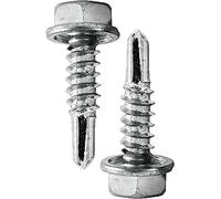 DOJA INDUSTRIAL | Vis Autoperceuse à Tête Hexagonale | Vis Autoforeuse Acier Zingué | 4,8x19 mm | Lot 50 | Vis DIN 7504 Forme K | pour Tole Acier, Bride de Fixation, Matériel de Construction..