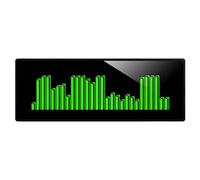 DOJBK Affichage du Spectre Musical, Analyseur De Spectre Audio LED, 12 Modes Dynamiques Et 7 Modes D'horloge, Module D'éclairage Rythmique Atmosphérique, Interfaces Chinoise Et Anglaise