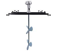 DOJBK Agitateur Pneumatique Automatique pour Peinture, 1 Tonne, avec Support, Turbine Revêtue De Plastique, 2 800 TR/Min, pour Mélanger Les Solutions De Revêtement Acides Et Alcalines Fortes