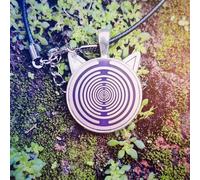 DOJBK Disque polarisant Tesla MWO, antenne à Champ magnétique pendante, Disque de 2,5 cm de diamètre + dragonne de 50 cm, pour Salle de Yoga, Accessoire à Suspendre à Un Sac