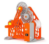 DOJBK Enrouleur De Filament pour Imprimante 3D, Enrouleur Électrique pour Consommables, avec Manivelle, pour Bobines De 1 Kg, Conception Modulaire Amovible, pour Les Passionnés d'impression 3D