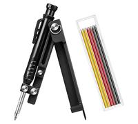 Dojimayisc Pièces d'outils de traceur multifonctions, crayons de construction, pièces d'outils avec stylo à trou profond, traceur de bricolage pour le travail du bois