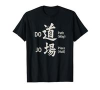 « Dojo - Path Place » Signification des Arts Martiaux Japonais Kanji T-Shirt Graphique avec Valeur