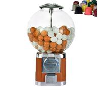 DOJOEUU Distributeur Automatique de Capsules, Distributeur de Gros Chewing-Gums sans pièces, pour Boules de 3,2 cm, Rangement de Capsules de café pour la Maison et Les magasins de Jeux(Brown)