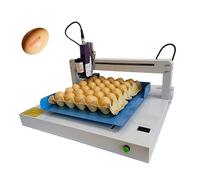 DOJOEUU Imprimante Jet d'encre Automatique pour œufs, Machine de Codage continu, contrôle par Application, Fonctions de comptage, Dispositif d'éjection Automatique(Red)