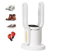 DOJOEUU Sèche-chaussures électrique portable, sèche-bottes avec minuterie chauffante, écran tactile, chauffage à 360°, 3 modes de séchage, support amovible, chauffe-chaussures de football(White)