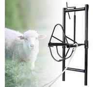 DOJOEUU Support de tête de Mouton, Support de Coupe de chèvre Multifonctionnel avec Hauteur réglable, bétail Robuste avec Licol de Mouton, Fixation de tête de chèvre, Accessoires de bétail Portables
