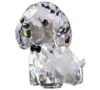 DOJOZ Figurine de Chien en Cristal - Décoration en Forme d'animal pour la Saint-Valentin - Blanc