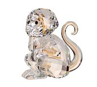 DOJOZ Petits singes en cristal - Jolis décorations artisanales pour la maison, Noël, cadeaux d'anniversaire (blanc)