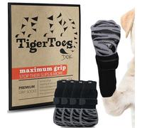 DOK TigerToes Chaussettes antidérapantes de qualité supérieure pour sols en bois dur - Adhérence extra épaisse qui fonctionne même lorsqu'elle est torsadée - Empêche le léchage et le glissement et