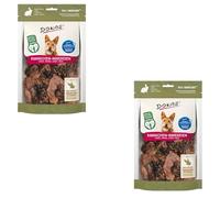 DOKAS Abats de Lapin | Pack Double | 2 x 100 g | Snack Naturel pour Chiens | Contient poumons, estomac, Foie & cœur | Snack de récompense | Aussi Une friandise Barf adaptée