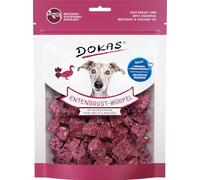 DOKAS Cubes de Canard - Friandises superaliments de qualité supérieure pour Chiens à Base de magret de Canard - avec Pois Chiches, betteraves Rouges et Huile de Coco - 1 x 150 g