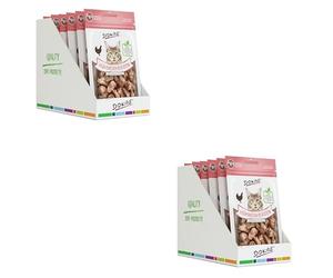 Dokas cœurs de Poulet lyophilisés | Pack Double | 2 x 6 x 15 g | Friandises pour Chats | Grâce à la lyophilisation Douce, 100% des nutriments naturels sont préservés