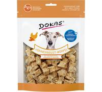 Dokas Dog Snack cubes de poitrine de poulet avec patate douce, graines de lin 150g