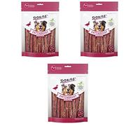 Dokas Friandise de Canard en Lanières | Pack de 3 | 3 x 250g | Friandise à mâcher pour Chiens à Base de Filet de Canard | Séché à l'air et Faible en matières Grasses | pour récompenser Les Chiens