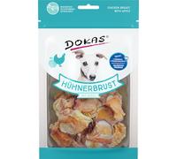 DOKAS Snack de qualité supérieure sans céréales avec Poitrine de Poulet pour Chien - Idéal pour Les déplacements.
