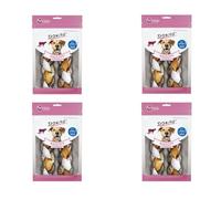 Dokas Tresse à Mâcher avec Peau de Poisson | Pack de 4 | 4 x 120 g | Snack à Mâcher pour Chiens | Peau de Bœuf et Peau de Poisson Tressées pour Un Plaisir de Mâcher Parfait