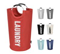 Dokehom 90L Grand panier linge Bag linge pliable Hamper Hamper Hamper Pliable Washing (rouge)