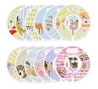 Dokeno 12 Garde-Robe Séparateurs pour Bébé, 9cm Rond Bébé Diviseurs de Taille Séparateur de Taille de Vêtement Diviseur de Taille de Vêtements pour Penderie Bébé