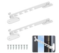 Dokeno 2 Pièces Entrebâilleur de Fenêtre à Battant, Entrebailleur Fenetre Limiteur Ouverture Fenetre avec Vis, Reglable Entrebailleur Fenetre Sans Perçage,Convient pour Régler l'angle des Fenêtre