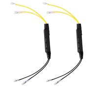 Dokeno 2 Pièces Moto Clignotant Indicateur Résistance Adaptateur 12V 21W Moto LED Flasher Clignotant Correction Erreur Réparation Scooter pour Moto Scooter 6Ω