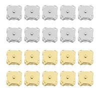Dokeno 20 paires Magnétique Bouton, 14mm Bouton Pression Aimanté à Coudre, Créatifs Fermoir Magnetique en Métal pour Portefeuilles Vêtements Sacs à Dos Jouets Craft DIY