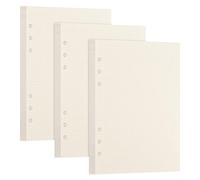 Dokeno 240 Feuilles A5 Recharge Papier en Pointillé,6 Trous Vierge Feuillets Mobiles pour Agenda Filofax,Recharge de Papier,Papier de Recharges,Vierge Papier pour A5 Carnet Cahier de Voyage