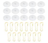 Dokeno 30 Pièces Crochets Adhesifs Transparent,Crochet Adhésif Plafond en Transparents,Auto-adhésifs Crochet Plafond Sans Percer,Crochet Adhésif Plafond,pour Décorations,Salle de Bain,Cuisine
