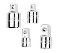 Dokeno 4 Pièces Adaptateur Douille, Adaptateur à Cliquet Adaptateur de Douille 1/4" à 3/8", 3/8" à 1/4", 3/8" à 1/2", 1/2" à 3/8" Jeu d'Augmentateurs et Réducteurs pour Douilles et Embouts