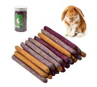 Dokeno Bâtonnets de Foin Timothy 27 Pcs, Bâtons de Foin Aromatisés aux Fleurs Rose Naturel Mâcher Molaire Jouet, Lapin à Mâcher Jouets, Brise-ennui pour Bunny Hamster Chinchillas Guinée Pig, 3 Saveurs