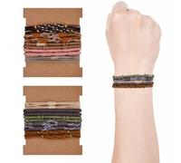 Dokeno Élastiques à Cheveux, Lot de 20 Attaches Élastiques pour Femmes et Filles, Attaches de Cheveux de Style Bohème pour Queue de Cheval, Convient à Tous Les Types de Cheveux, Multicolore