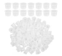 Dokeno Lot de 100 Gobelets Jetables pour Encre de Tatouage, Petites Tasse de Pigment, Coupes Encres en Silicone, Tattoo Ink Caps, Caps Tatouage pour Tattoo Ink Fournitures Tattoo Ink