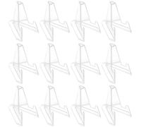 Dokeno Lot de 12 Support de Monnaie Présentoirs en Acrylique 55*55*35mm Chevalet en Acrylique Mini Présentoir en Plastique Transparent pour Afficher de Monnaie MéDailles Montres De Poche