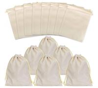 Dokeno Lot de 20 sachets pour bijoux, sac en velours, velours avec cordon de serrage, sacs en velours mSouple pour bijoux, sacs cadeaux de banquet pour mariage, fête, cadeau 12 x 15 cm (blanc)
