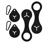Dokeno Lot de 4 Supports à Déjections Distributeur en Silicone Porte-Sac à Déchets avec 2 Crochets Support de Sac à Crottes Mains Libres Distributeur de Laisse pour Sacs à Déchets pour Chiens