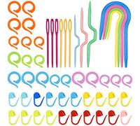 Dokeno Lot de 53 pièces au crochet, accessoires pour crochet, aiguilles à crochet, crochets, kit d'outils de base pour tricoter