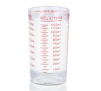 Dokeno Mini Verre Doseur 4OZ/120ML Verre Gradué avec Balance Gobelets Doseurs Robustes Mini Tasse de Mesure en Verre pour Cuisine Bar Vodka Cocktail Tequila