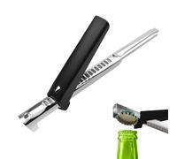 Dokeno Ouvre-Boîte, Ouvre-bocal Sans Effort, Acier Inoxydable Ouvre-Bocal Réglable, Ouvre Bocal Universel Antidérapant, avec Ouvre-Boîte Manuel, Décapsuleur Antidérapant pour Mains Faibles (Noir)