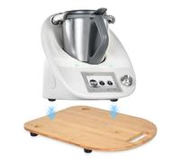 Dokeno Planche Coulissante pour Thermomix TM6 TM5, Planche à Glisser pour Thermomix en Acrylique/Bambou, Stable et Facile à Déplacer, Accessoire pour Thermomix, Blanc/Bambou (Bambou, Bambou)