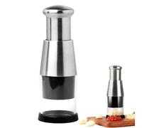 Dokeno Presse Ail Inox, Coupeoignon Multifonctionnel pour Couper L'ail, Ail Manuel Hachoir, Échalote Hacheuse Ail, Ail Haché Écrasé Hachoir, Hachoir À Oignon Portable, Presse-Ail de Cuisine