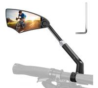 Dokeno Rétroviseur de Vélo, Rétroviseur Gauche Compatible Ebike, Rotatif à 360 Degrés, Rétractable Librement, Universel pour Vélos Électriques, VTT et Vélos de Route, Diamètre 20-23 mm