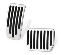 Dokeno Tesla Performance Pedals Model 3 et Model Y Argent Aluminium Couvre-pédale d'Accélérateur et de Frein Antidérapant pour Tesla Model 3 et Model Y 2017-2023 Tesla Model y 2023 Accessoires
