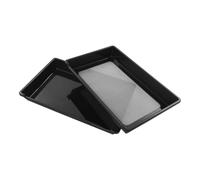 Dokiiovo Trim Tray Lot de 2 plateaux à pollen de 150 microns, avec ciseaux et pinceau, bol de coupe avec zone de filtration de 39,5 x 22,5 cm, tamis à pollen, plateau de coupe pour herbes, farine, thé