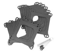 Dokili Lot de 12 joints de base de carburateur pour Holley 4150 4160 | Joint de montage carré de 0,2 cm d'épaisseur compatible avec Quadrajet SBC BBC Chevy Ford Mopar 283 327 350 383 400 440