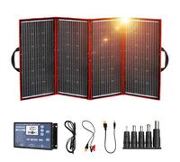 DOKIO 300W Kit Panneau solaire PLIABLE portable MONOcristallin avec 2 ports USB Pour Plein air A18