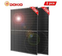 DOKIO Kit de panneaux solaires de balcon 400 W/800 W - Système de panneaux solaires monocristallins étanche pour la maison, le balcon et le jardin 400W